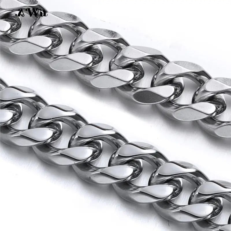 Miami Cuban Stainless Steel Gold Link Chain