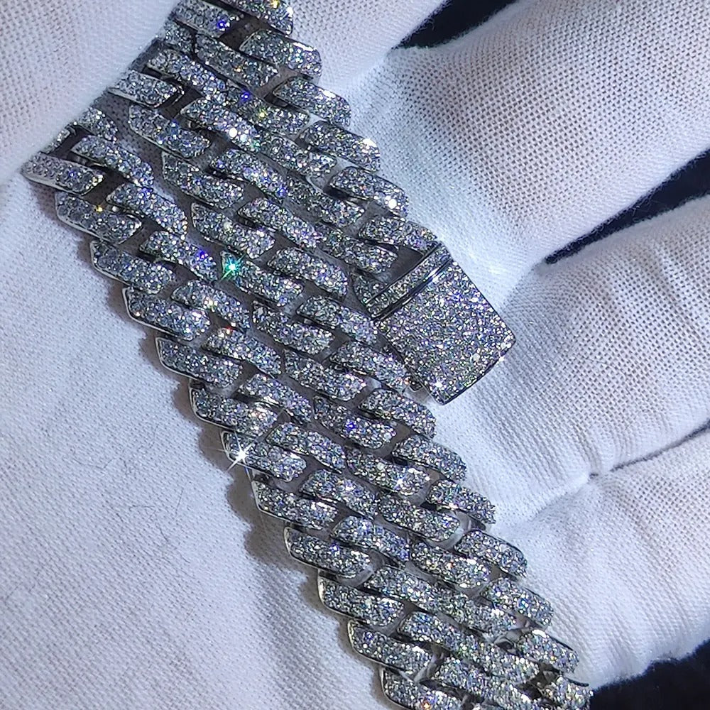 Stone 10 mm CZ Cuban Link chain