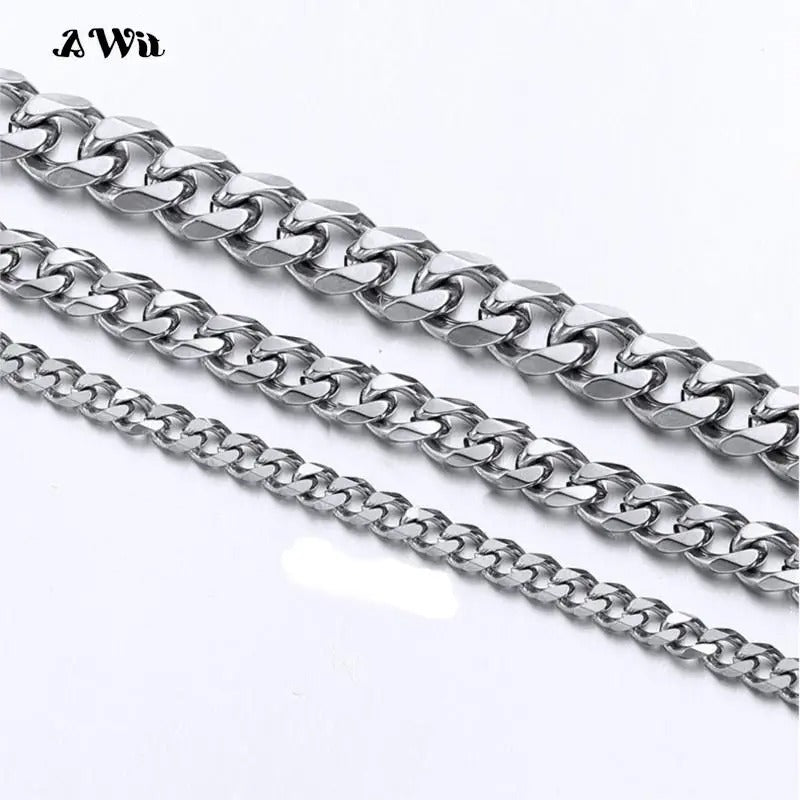 Miami Cuban Stainless Steel Gold Link Chain
