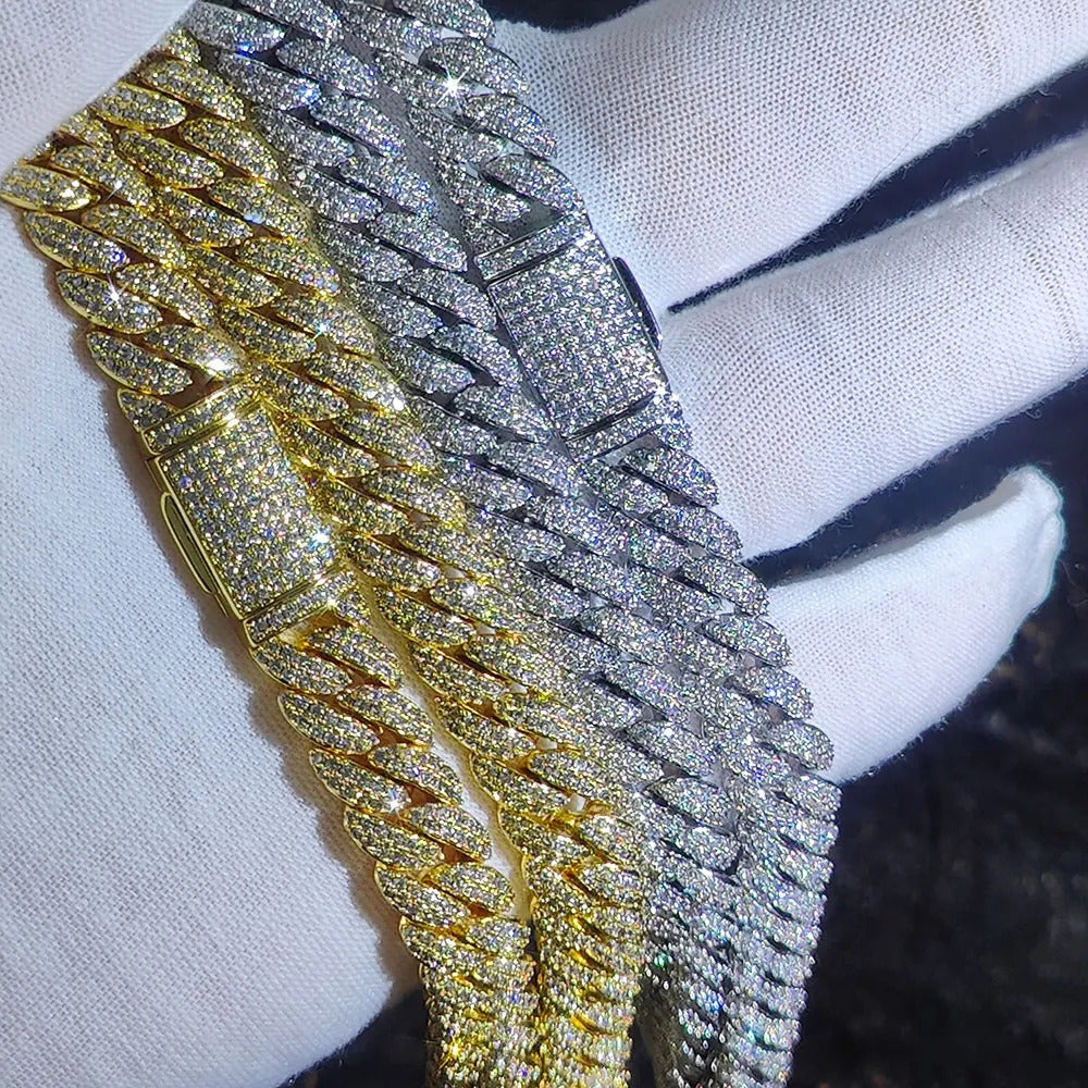 Stone 10 mm CZ Cuban Link chain