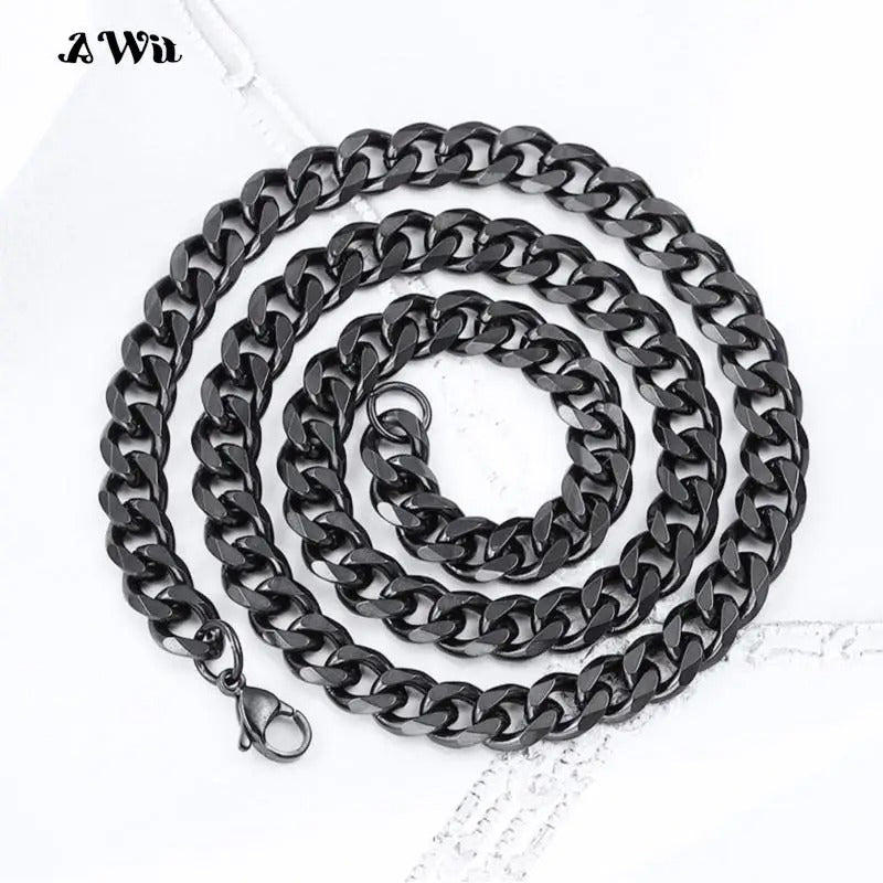 Miami Cuban Stainless Steel Gold Link Chain