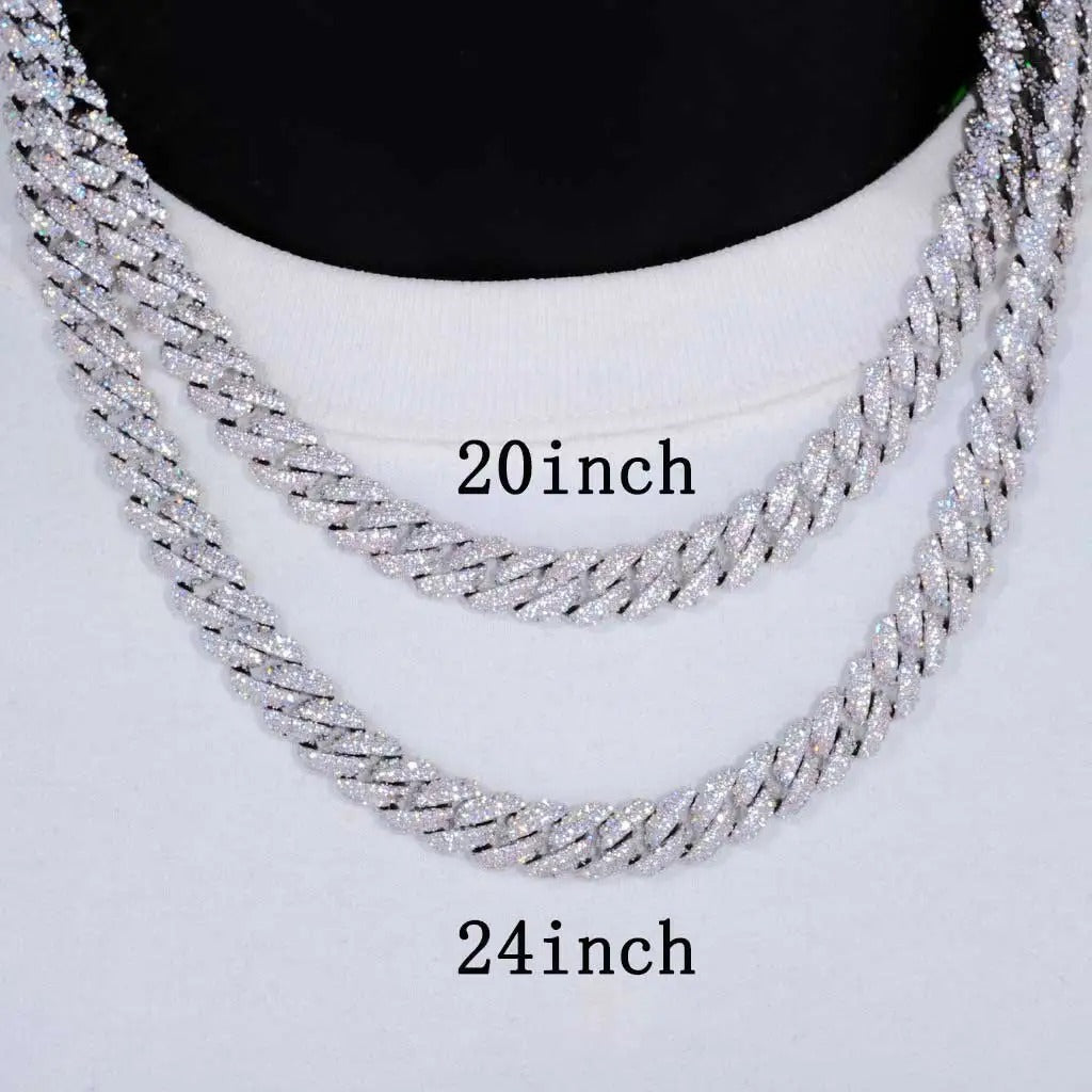 Stone 10 mm CZ Cuban Link chain